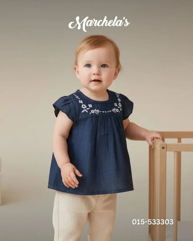 Denim Republic Blusa Meses Niña