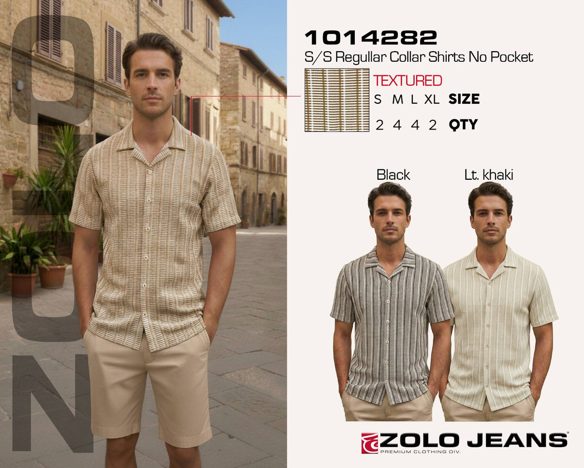 Zolo Jeans Camisa Hombre Textura