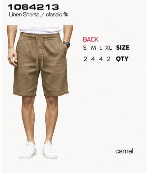 Zolo Jeans Short de Lino de Hombre