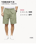 Zolo Jeans Short de Lino de Hombre