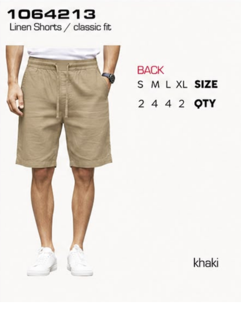 Zolo Jeans Short de Lino de Hombre